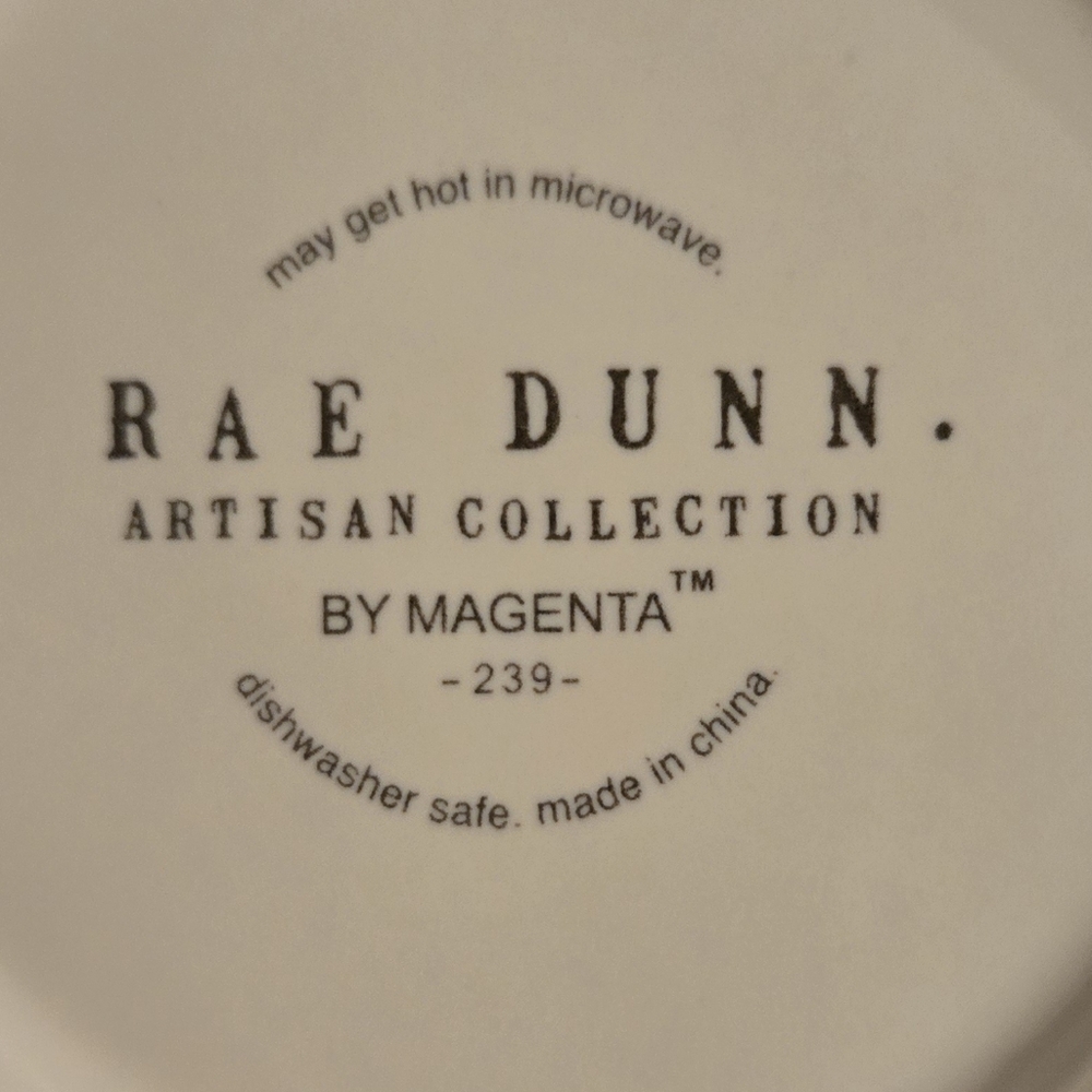 Rae Dunn "Dine" Ceramic Plate - Picture 3 of 3